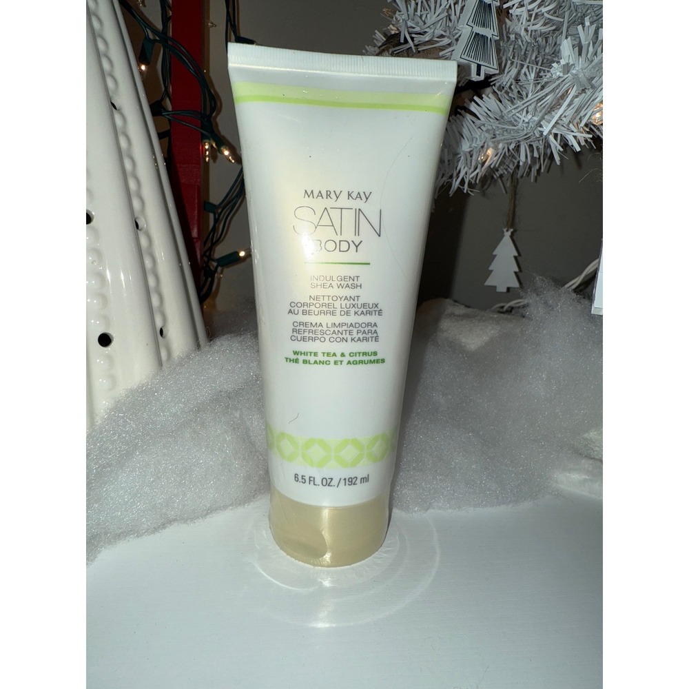 Mary Kay Satin Body Indulgent Shea Wash White Tea Citrus 6.5oz New‎